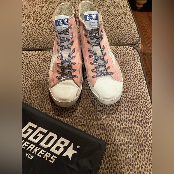 Golden goose authentic Francy pink with leopard laces BARBIE FAN sz 39euro - Picture 2 of 7
